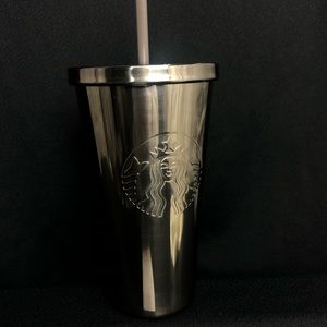 Starbucks Tumbler. Silver Stainless Steel